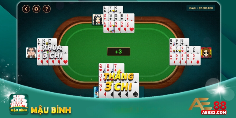 Bắt đầu game bài Mậu Binh